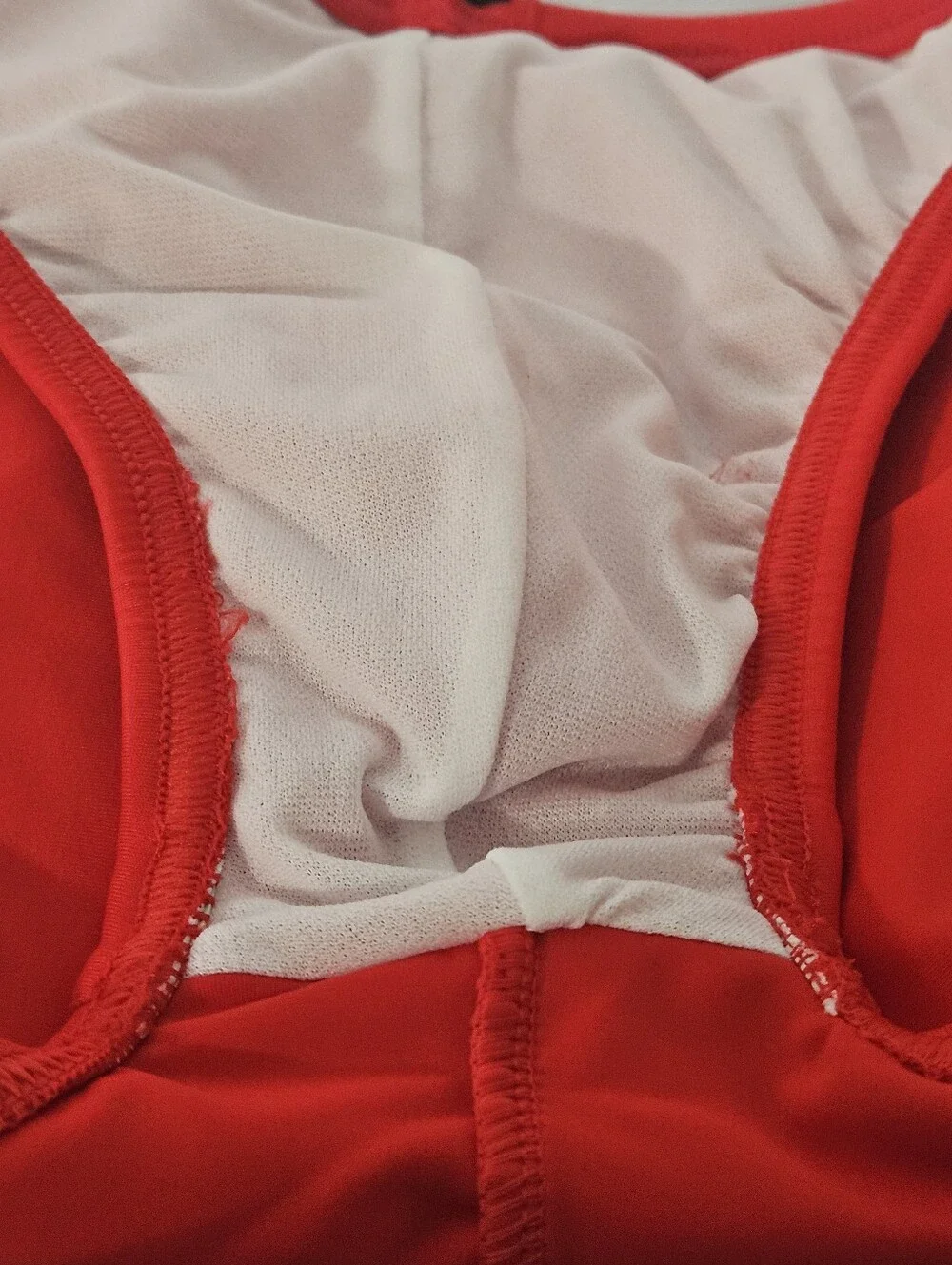 Speedo PowerFlex Eco Size 34 Red Boys Mens Swim Trunks with Elastic Drawstring